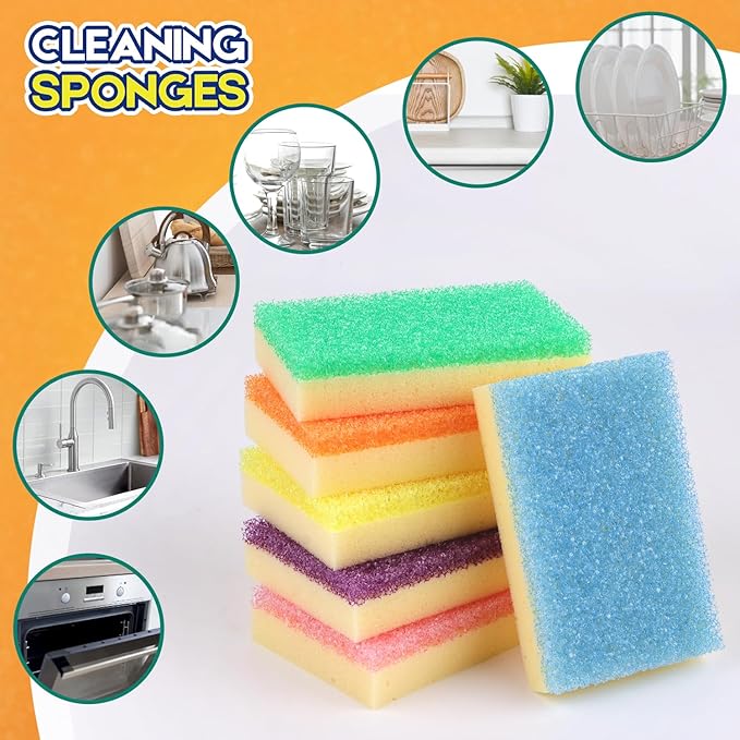 LAUNDRYLUX Scrub Sponge, Dual-Sided Temperature-Responsive Scrubber - Image 5