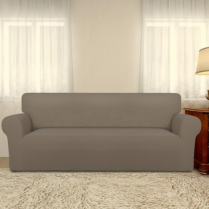 PureFit Super Stretch Sofa Slipcover – Spandex Non Slip Soft Couch Sofa Cover - Image 2