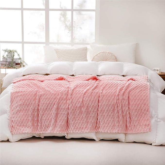 Puncuntex Pink Throw Blanket 50"×60" inches Gifts - Image 2
