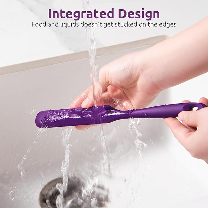 U-Taste Skinny Silicone Jar Spatula: 600ºF Heat-Resistant Food-Grade 10in Long - Image 9