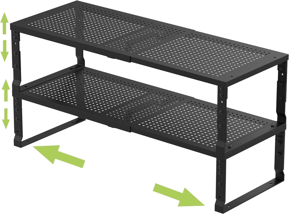 Jojocross Expandable Adjustable Stackable Kitchen Organizer, Spice Rack