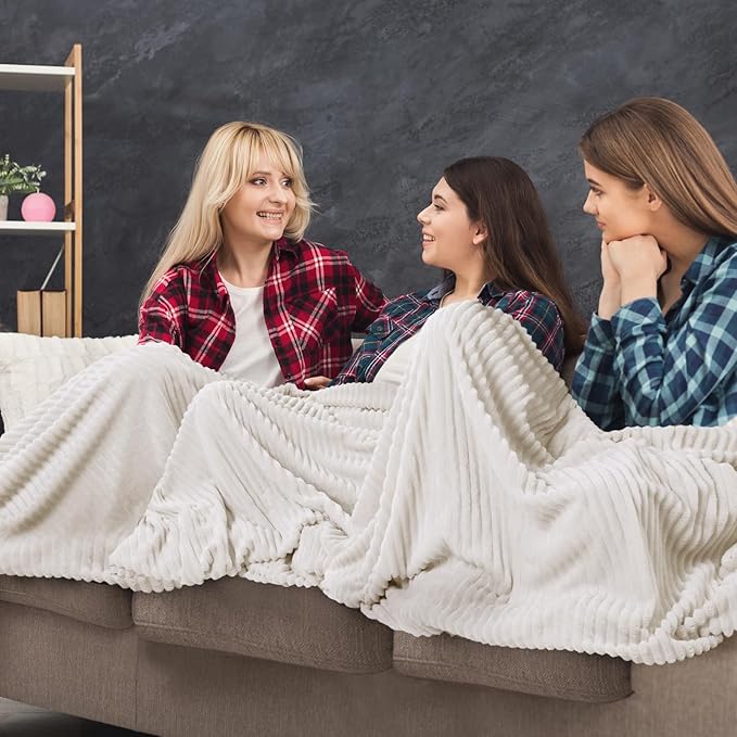 Buryeah 24 Pcs Flannel Throw Blanket Bulk 50 x 60 in Sleepover Blanket Outdoor - Image 6
