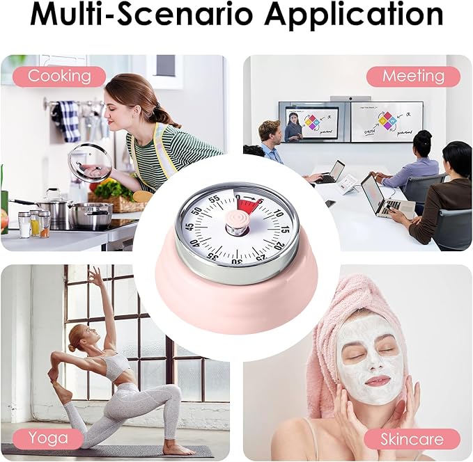 Visual Timer, Teeloray 60-Minute Countdown Timer, Kitchen Timer - Image 7