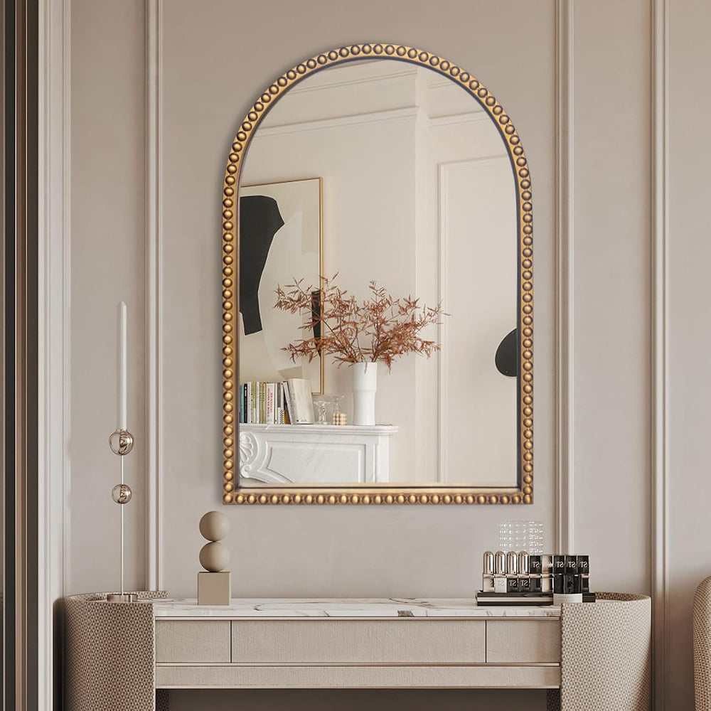 BAODANFU Traditional Arch Mirror for Bathroom, 20" x30" Baroque Ant...