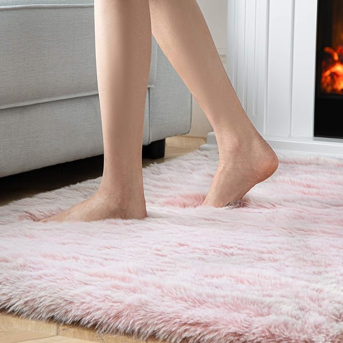 Ashler HOME DECO Soft Fox Faux Fur Chair Couch Cover Area Rug - Image 4