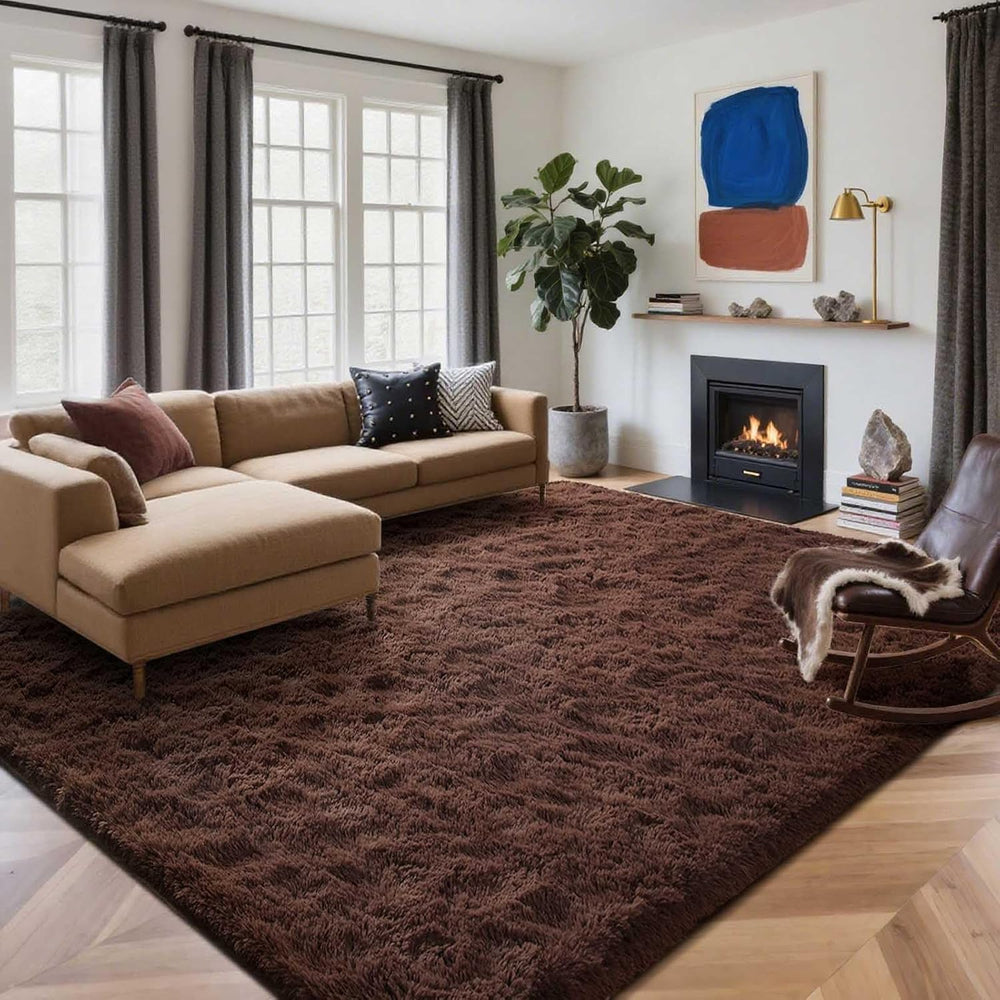 8x10 Ft Extra Large Shag Rugs for Living Room, Ultra Soft Fluffy Furry Area