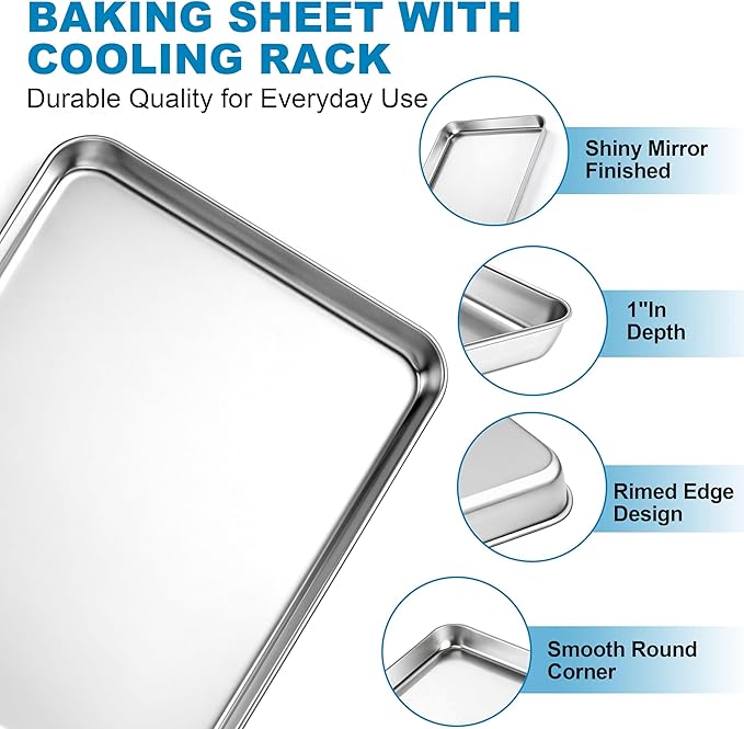 Herogo Stainless Steel Baking Sheet - Image 3