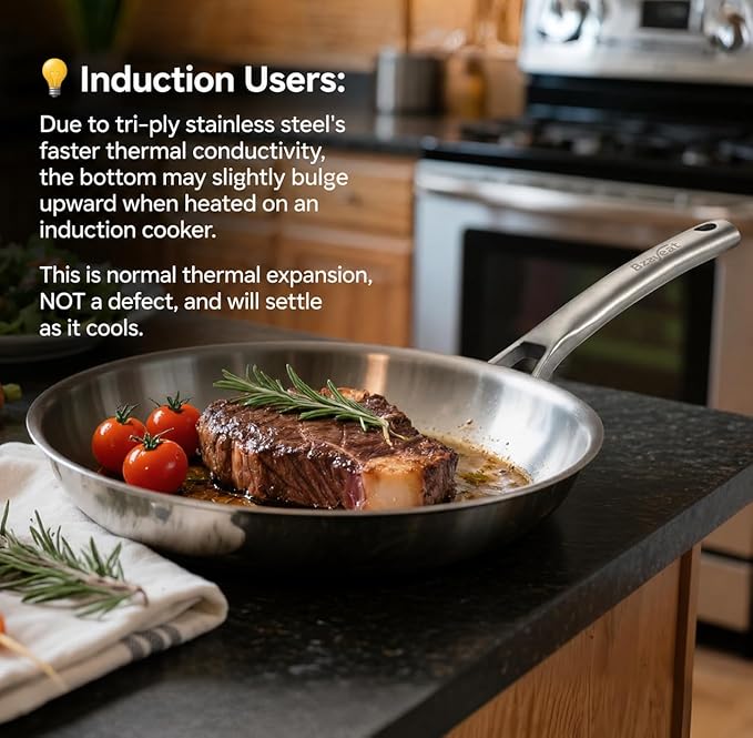 12 Inch Stainless Steel Pan - Image 2