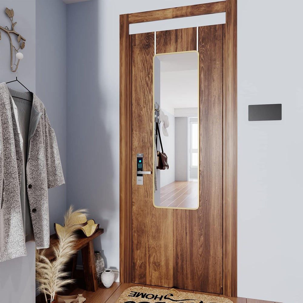 Giftgarden 47"x14" Gold Full Length Mirror Aluminum Framed, Modern ...