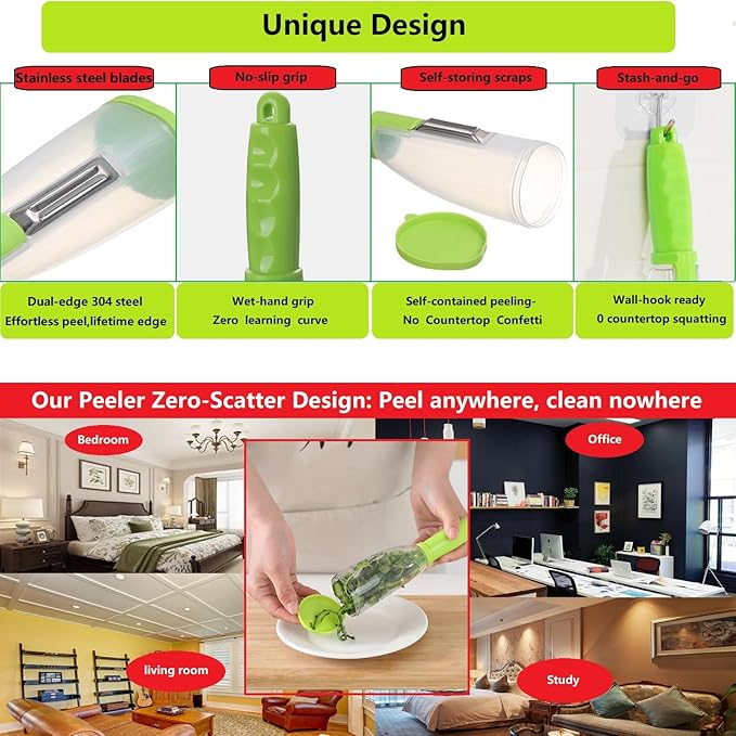 Vegetable peelers for kitchen, Potato Peeler, Fruit Carrot Veggie Peelers - Image 4
