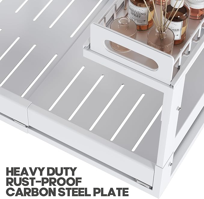 1 Pack-19"-32"W Expandable Under Sink Organizer - Image 6
