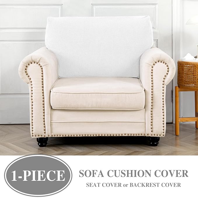 Couch Cushion Cover Seat Cushion Cover Stretch Armchair Cover Separate - Image 3