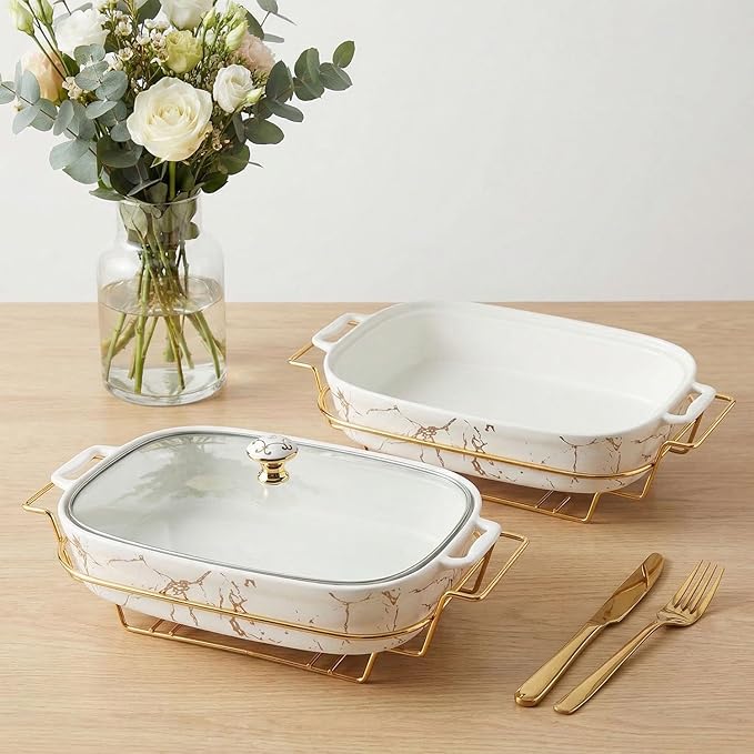 10" x 6" Ceramic Casserole Dish - Image 4