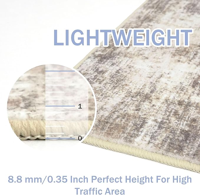 IOHOUZE Abstract Area Rug 4x6 Ft Washable Rugs - Image 5