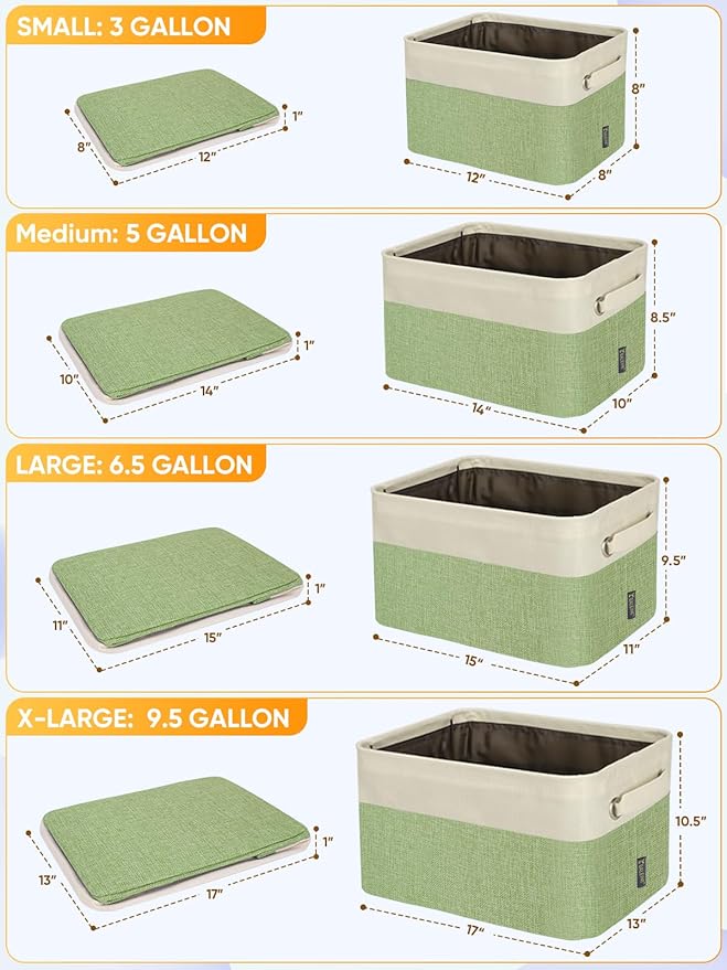 BALEINE 1 Pack Fabric Closet Storage Bins - Image 2