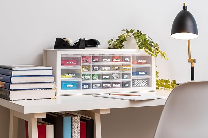 IRIS USA Plastic Storage Drawers, Made in USA, 26-Drawer Organizer Cabinet
