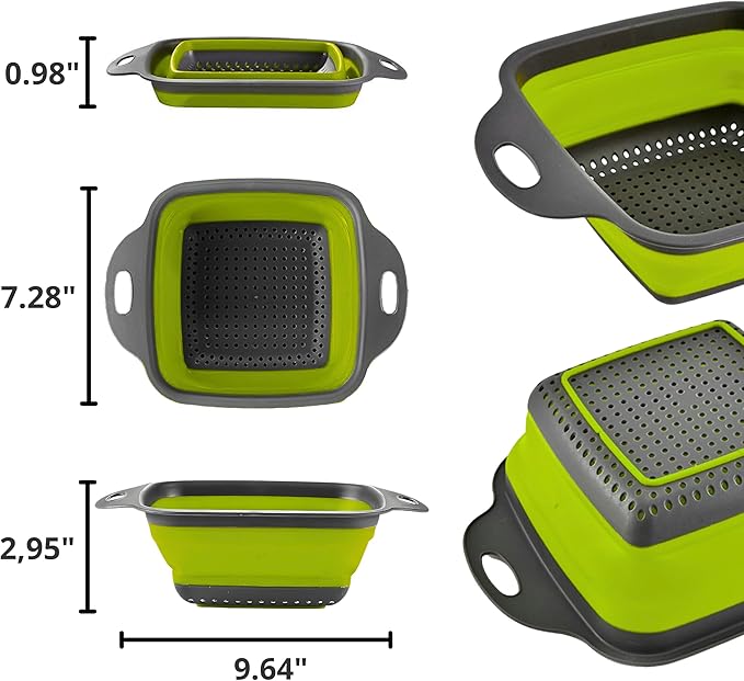 Square Collapsible Colander - Image 2