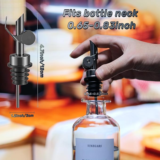 Olive Oil Dispenser Spout, Weighted Liquor Pour Spout, Syrup Dispenser Spout - Image 3