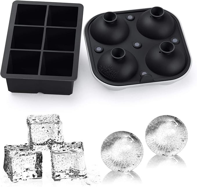 Samuelworld Large Silicone Premium Ice Trays, 2 Inches Big Ice Cube Tray & 2.5 - Image 7