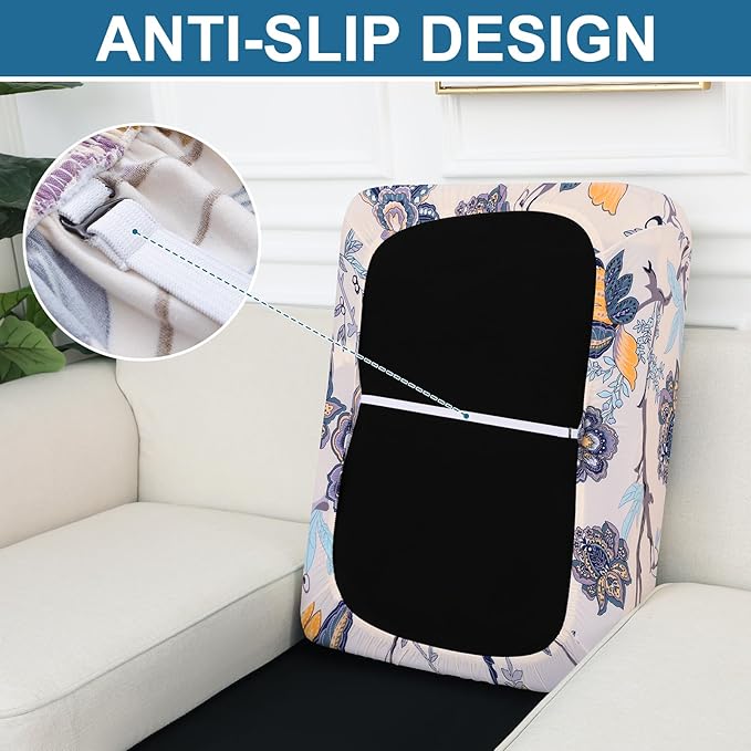 Smiry Printed Couch Cushion Covers, Stretch Soft Couch Covers - Image 4