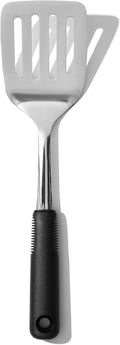 OXO Good Grips Stainless Steel Turner, Cooking Spatula, Heat Resistant | Flexible Head For Fish, Stainless Steel Spatula, Comfortable Grip, Kitchen Turner For Grilling