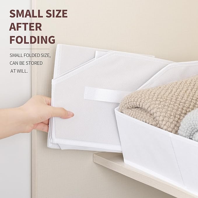 Homsorout Closet Baskets for Shelves Trapezoid - Image 6