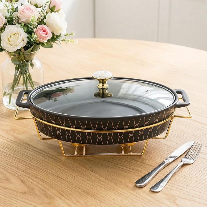 12" x 8" Ceramic Oval Casserole Dish