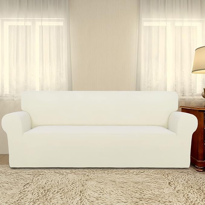 PureFit Super Stretch Sofa Slipcover – Spandex Non Slip Soft Couch Sofa Cover - Image 2