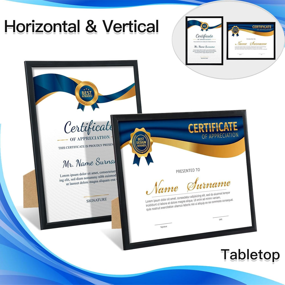ELSKER&HOME 8.5x11 Certificate Frame Black 12 Pack Diploma Frame