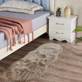 Latepis Small Area 2x4 Rug Brown Beige Fur Rug 60% Acrylic 40% polyester Shaggy by Latepis