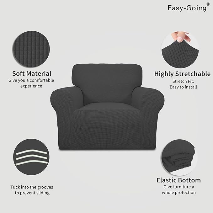Easy-Going Stretch Chair Sofa Slipcover 1-Piece Couch Sofa Cover Furniture - Image 3