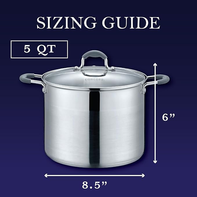 CONCORD Stainless Steel Stock Pot - Image 2