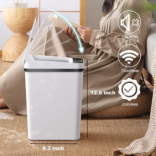Yatmung 2.5 Gallon Smart Trash Can Sensor Motion - Image 5