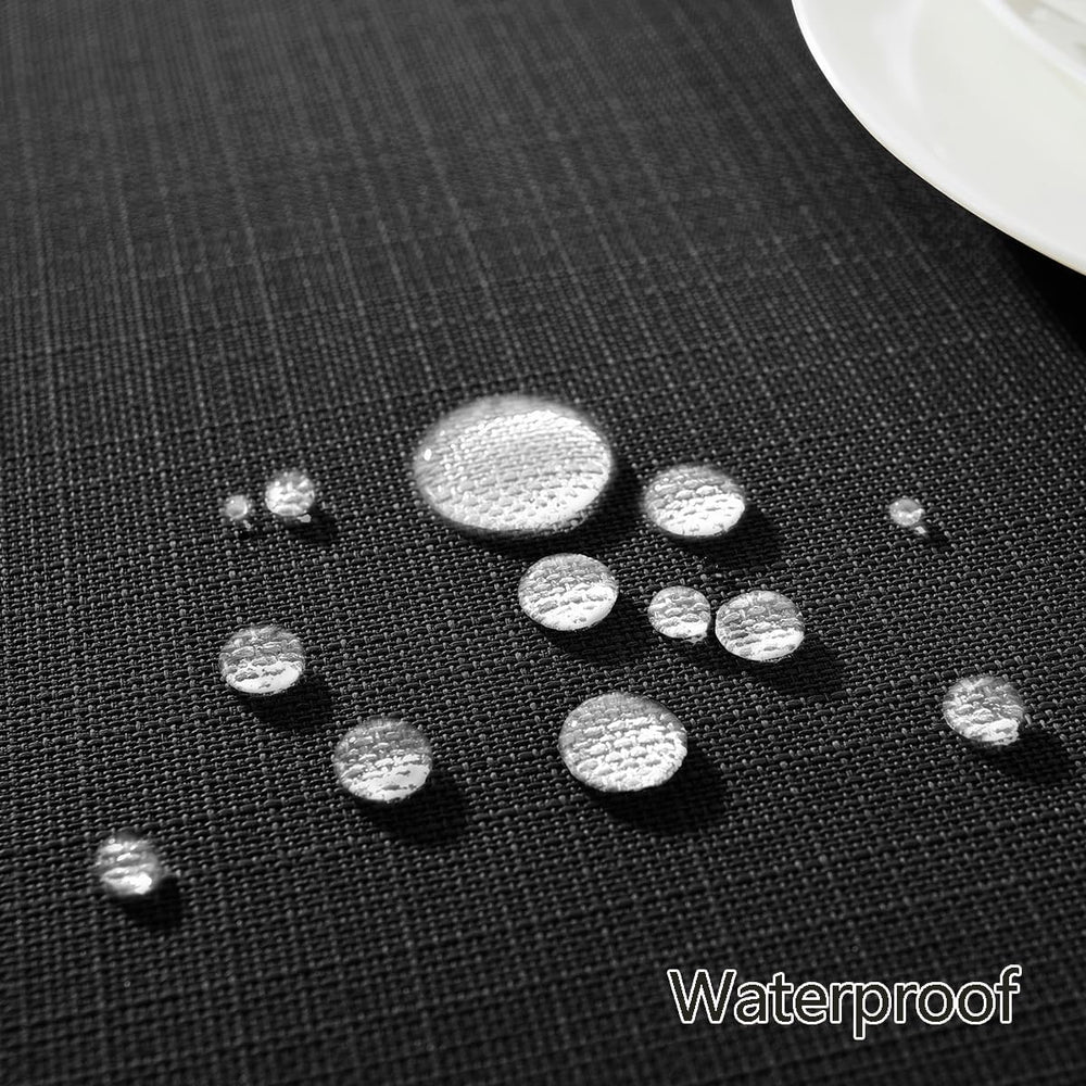 SASTYBALE Black Textured Tablecloth Rectangle 60 x 120 Inch, Halloween