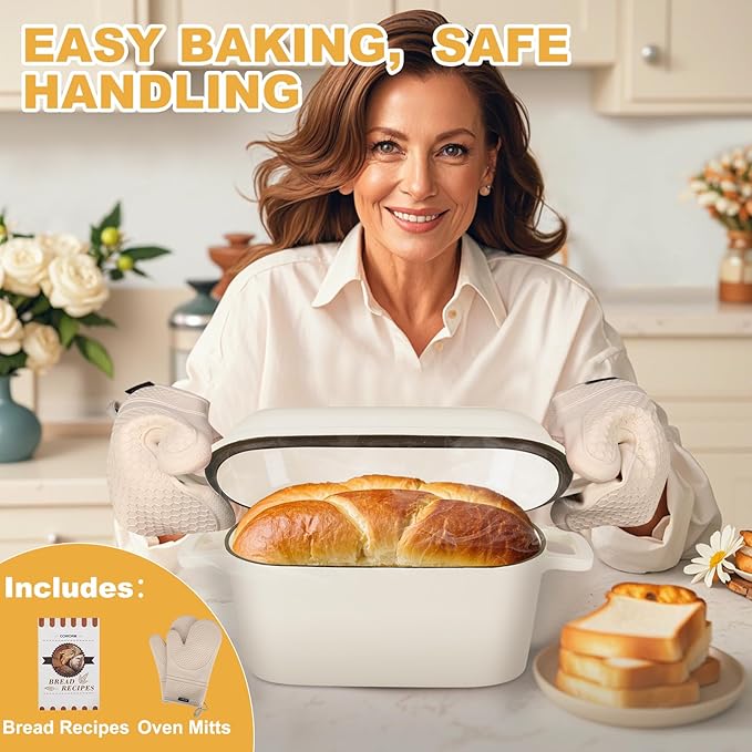 Oval Enameled Cast Iron Dutch Oven