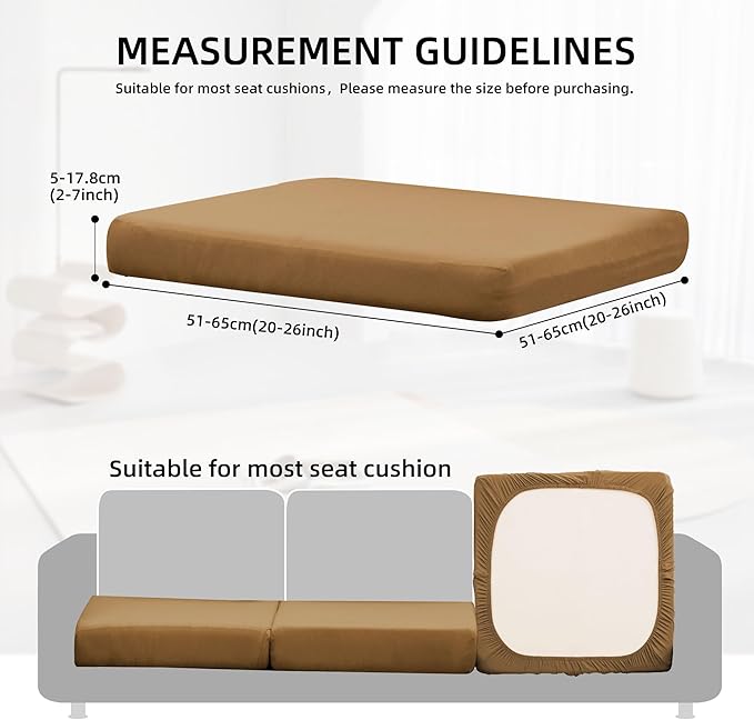 14Pcs Outdoor Cushion Covers, Patio Cushion Covers, Stretch Elastic Slipcovers - Image 2
