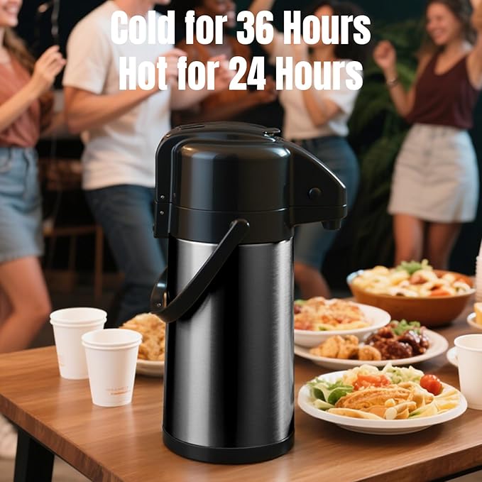 PARACITY Upgraded Airpot Coffee Carafe