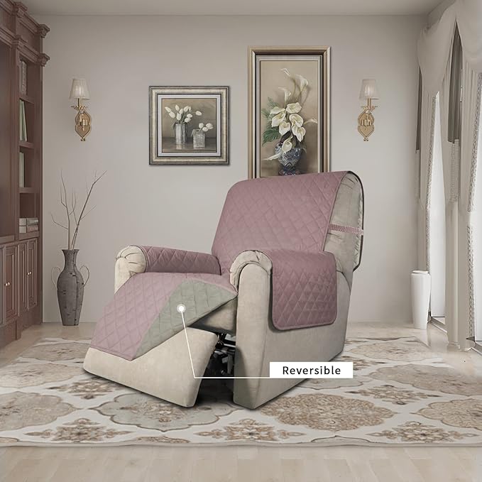Easy-Going Recliner Chair Slipcover Reversible Sofa Cover Water Resistant Couch - Image 2
