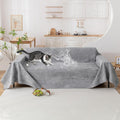 VClife Couch Covers Anti Scratch Sofa Covers for 2 Cushion Couch Sofa, Waterproof Pet Couch Cover for Dog Cat, Washable Couch Slipcover Modern Gray Sofa Cover Throw Furniture Protector, 71"X102"