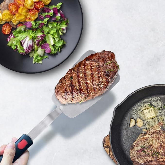 Stainless Steel Flexible Spatula Solid Turner, XiaoZu Thin Metal Spatula - Image 6