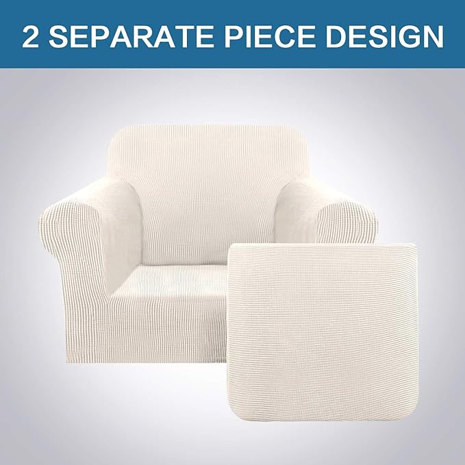 H.VERSAILTEX 2-Pieces Armchair Cover Chair Slipcovers - Image 5