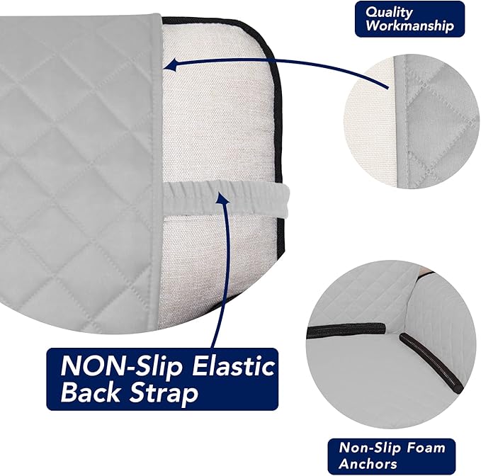 PureFit Reversible Quilted Sofa Cover, Water Resistant Slipcover Furniture - Image 3
