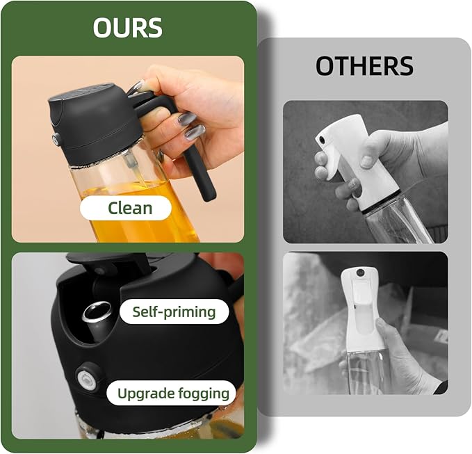 Aovdy 16oz/470ml Glass Olive Oil Sprayer - Image 8