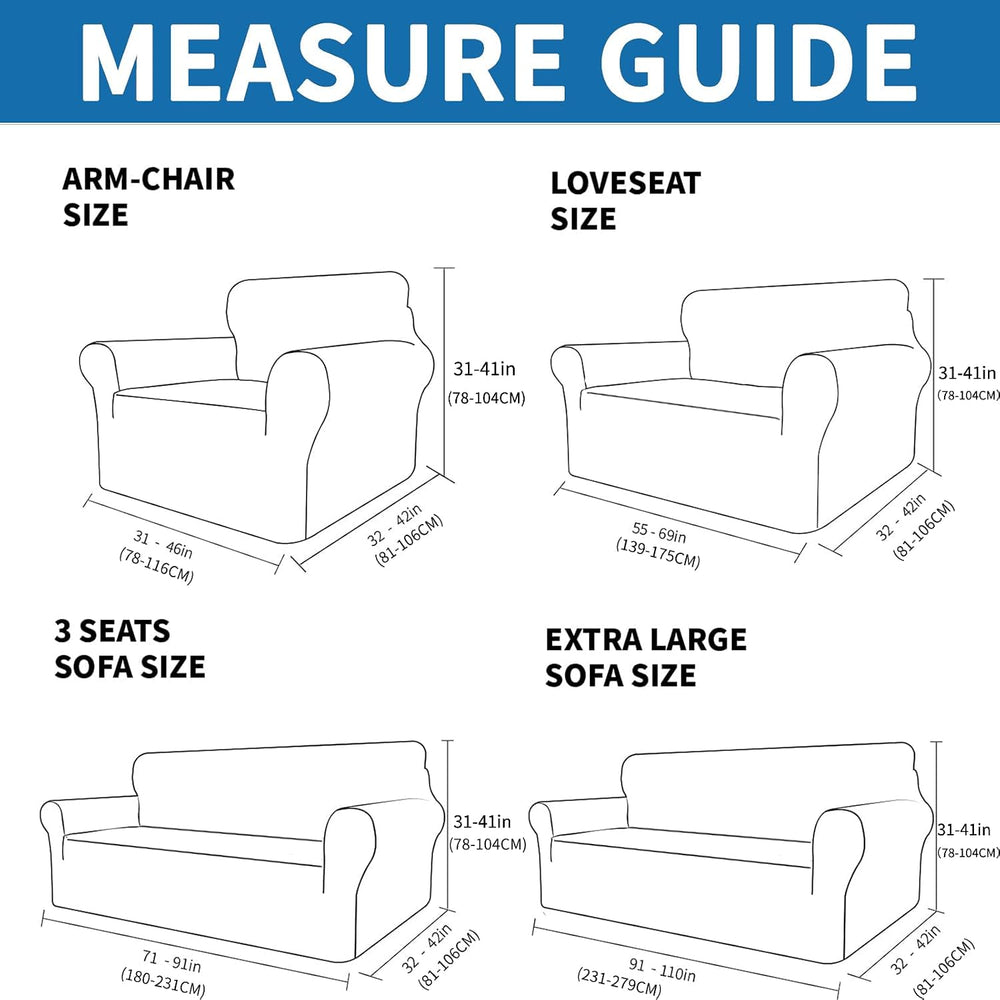 XINEAGE Stretch Jacquard Armchair Cover, Non Slip Sofa Slipcover for Dog