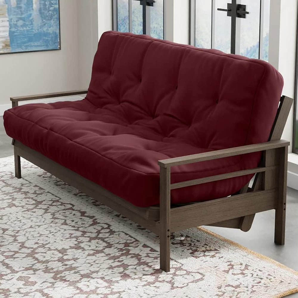 Loosh Home | 10" Queen Size Futon Sofa Bed Pocket Coil Foam Mattress - U...