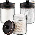 Apothecary Jar Canisters Bathroom Vanity Organizer by Komashr