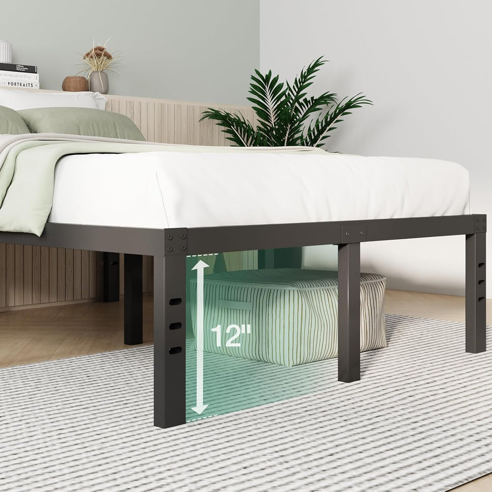 Novilla Queen Bed Frame, 14 Inch Metal Platform Bed Frame Queen Size with Sto...