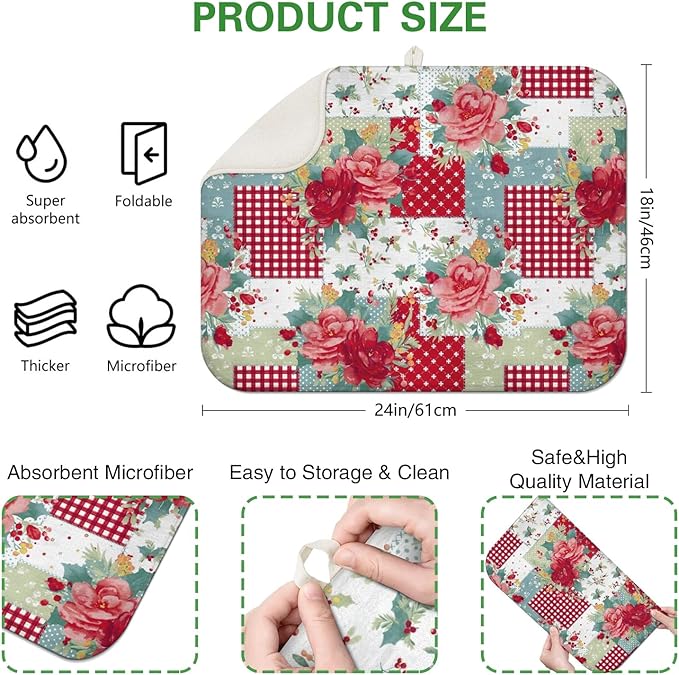 Dish Drying Mat Drainer Pads - Image 4