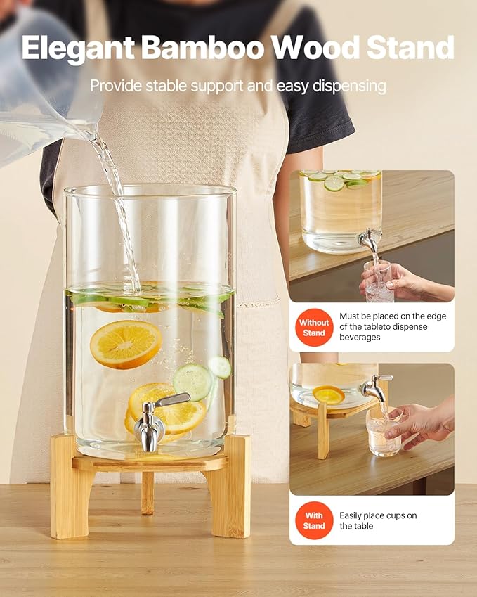 VEVOR Beverage Dispenser, 2.2 Gallon Drink Dispensers