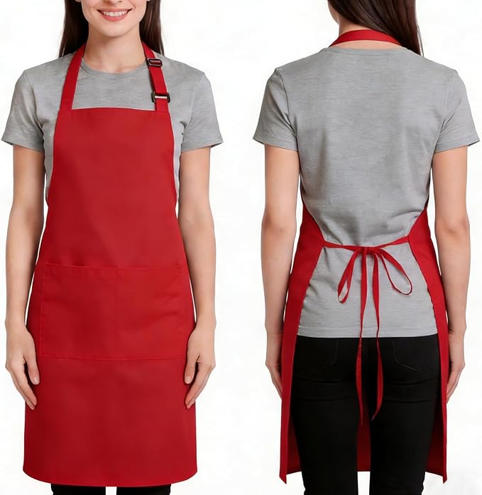 Large Chef Apron for Men and Women, Cooking Kitchen Aprons - Image 7